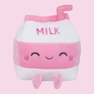 NWT Play Right Hug Me Strawberry Milk 8" Food Plush Gift Toy Valentine's Day